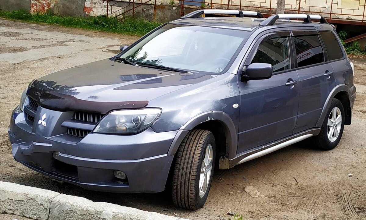 Обзор Mitsubishi Outlander 2.4 литра, первого поколения, 2004 г.в. |  Автомобили и рыбалка на Севере | Дзен