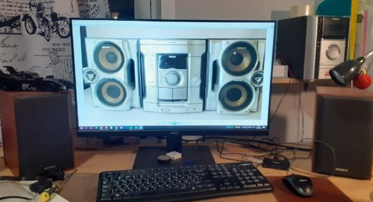 Пример использования музыкального центра «SONY» вместо стандартных колонок для ПК