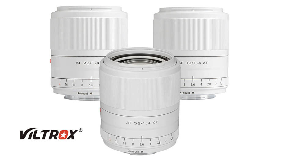 Limited Edition White Viltrox AF 23/33/56mm F1.4 XF 