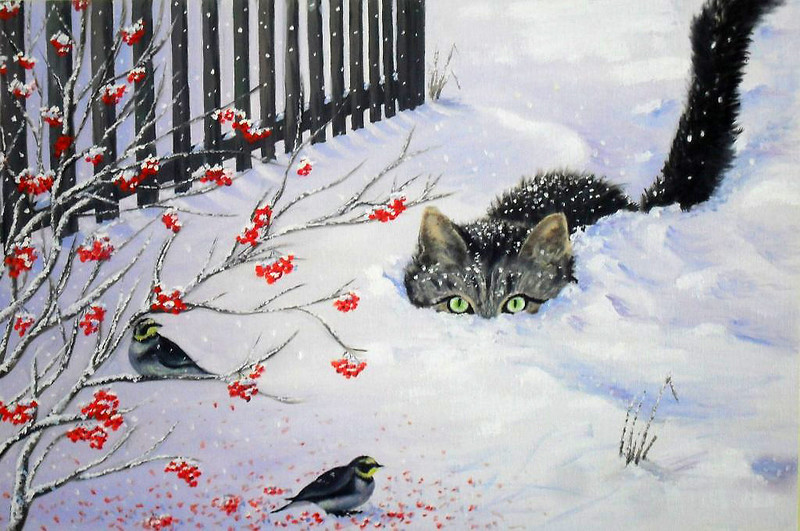 Мария Нечитайло. Зимняя охота