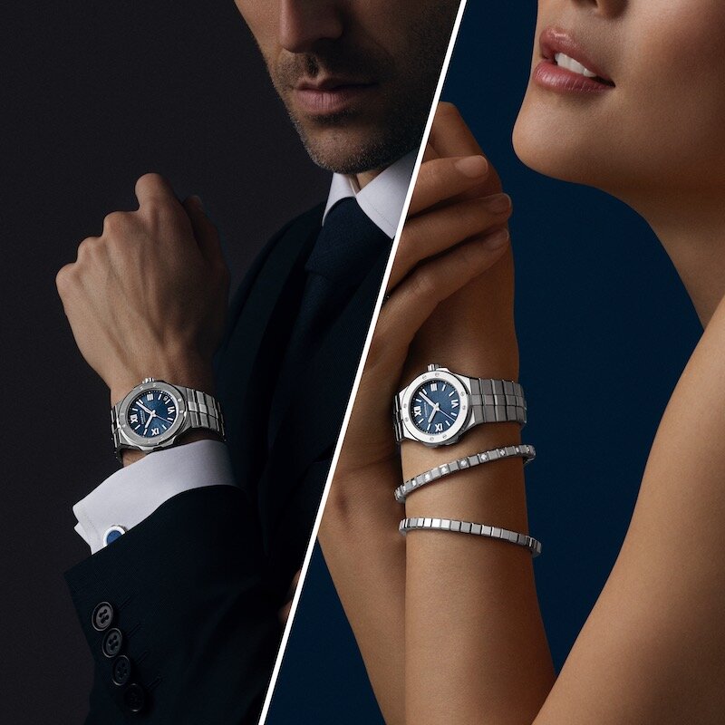 На фото: часы Alpine Eagle в корпусах 41 мм и 36 мм и браслеты Ice Cube, все Chopard