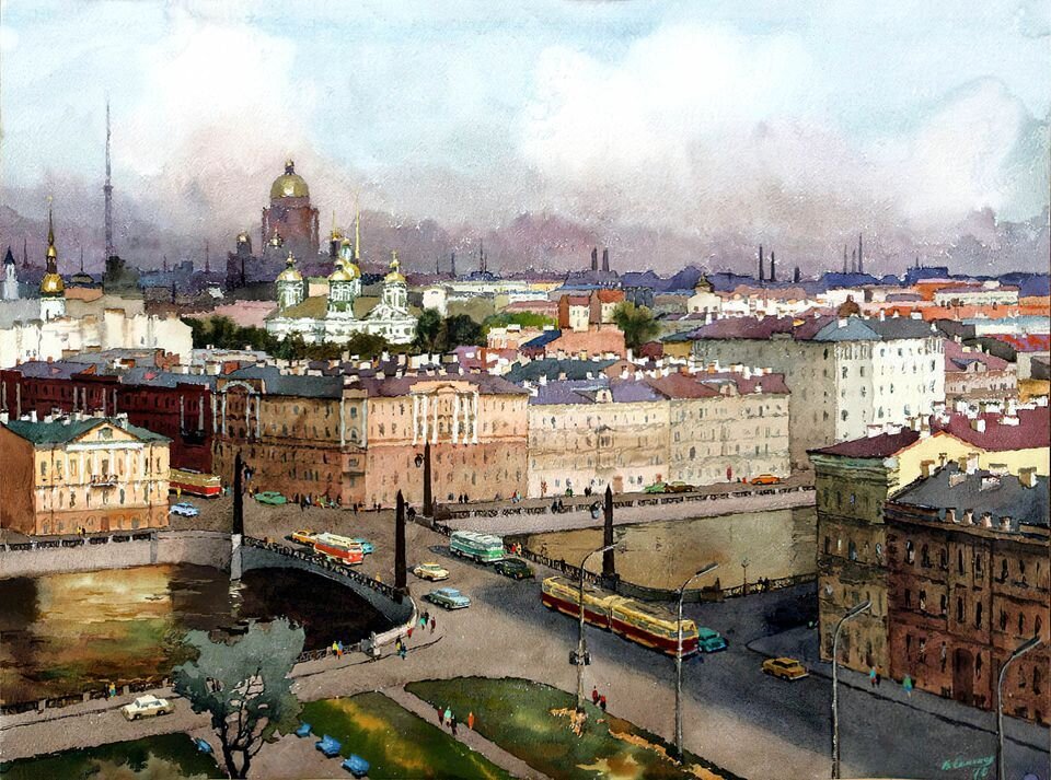 Семенов Борис "Утро в Ленинграде"