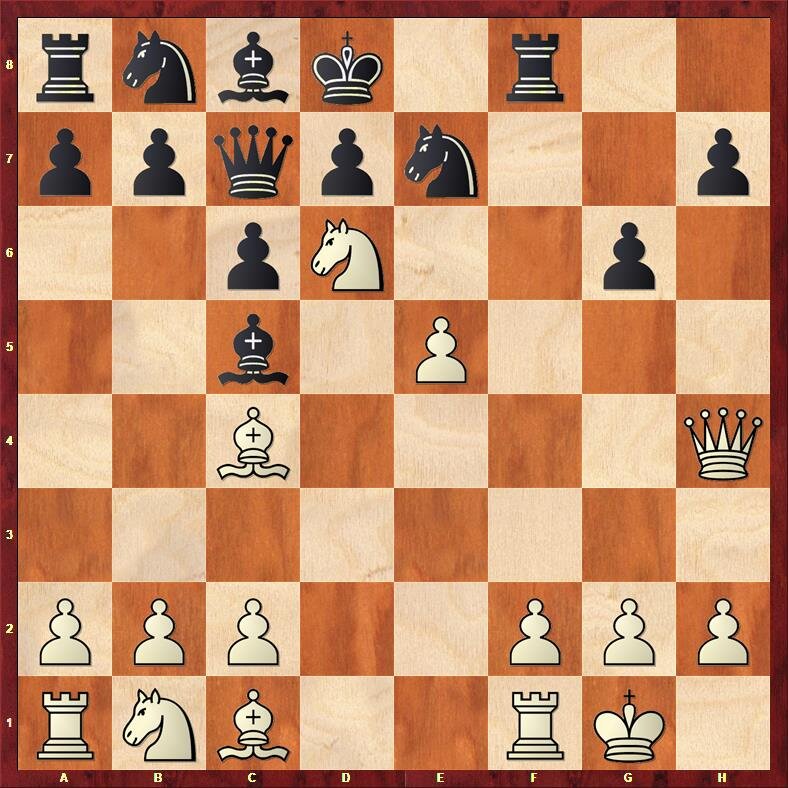 Диаграмма 1. Стейниц - NN, Лондон, 1863г. Ход белых (1 очко)