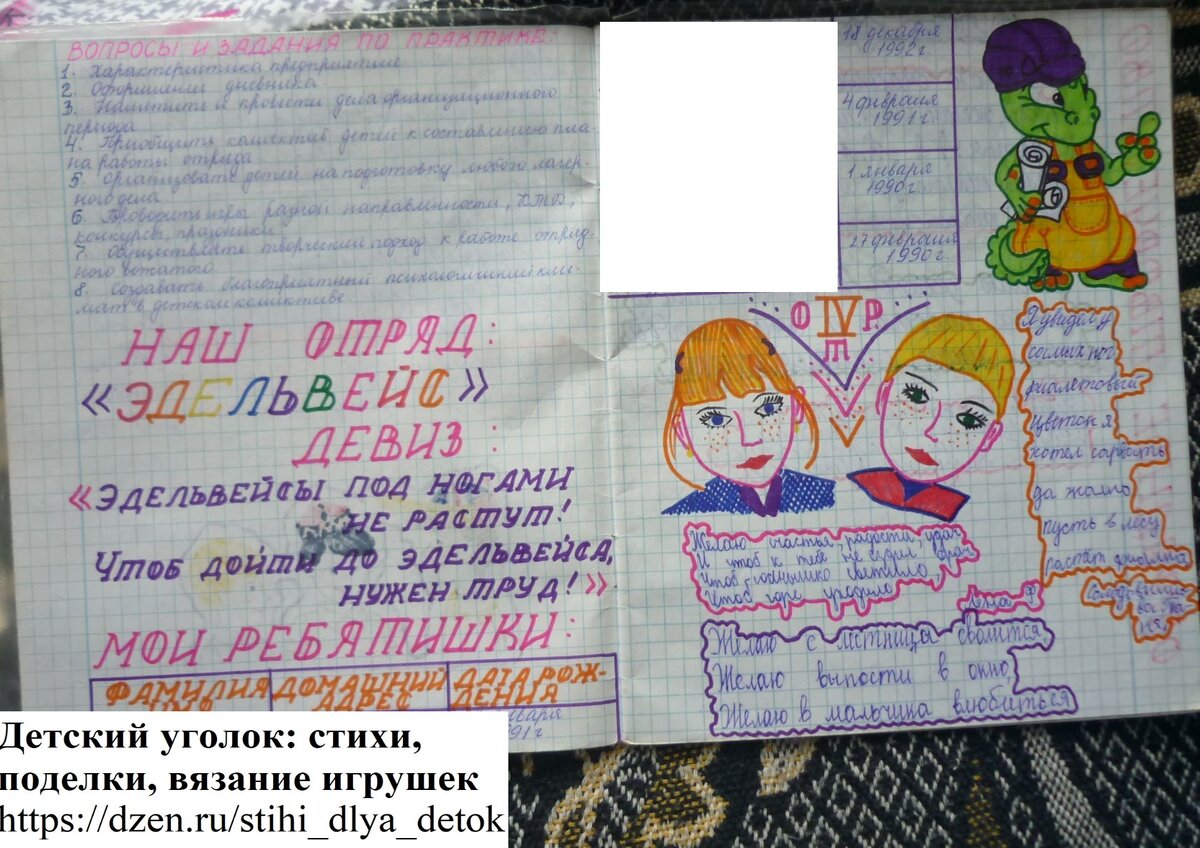 Дневник отрядной вожатой