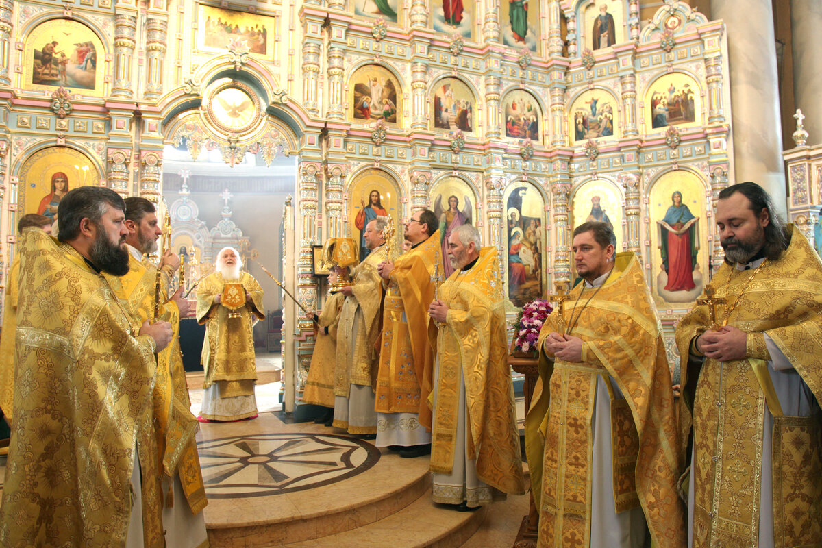 Фасады Христорождественский кафедральный собор города Липецка