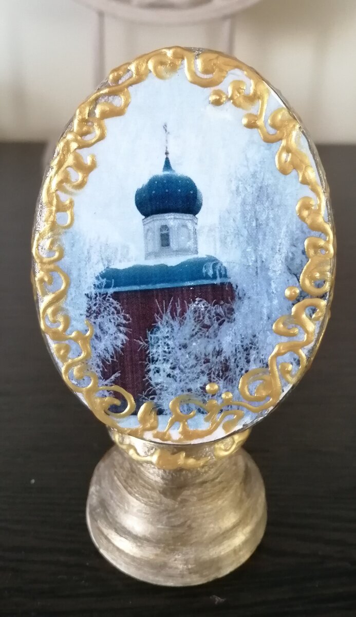 На этой миниатюре - часовня д. Поповская. Работа и фото автора.