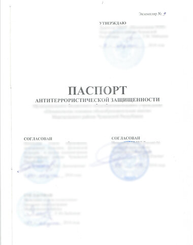 Образец паспорта безопасности