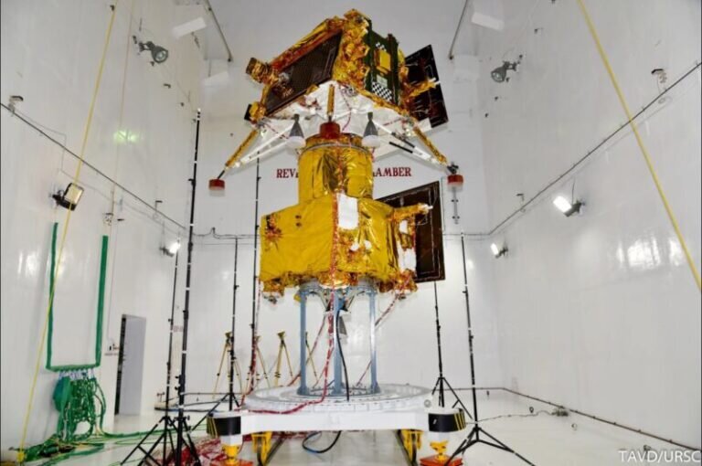    «Чандраян-3» во время наземных тестов / ©ISRO