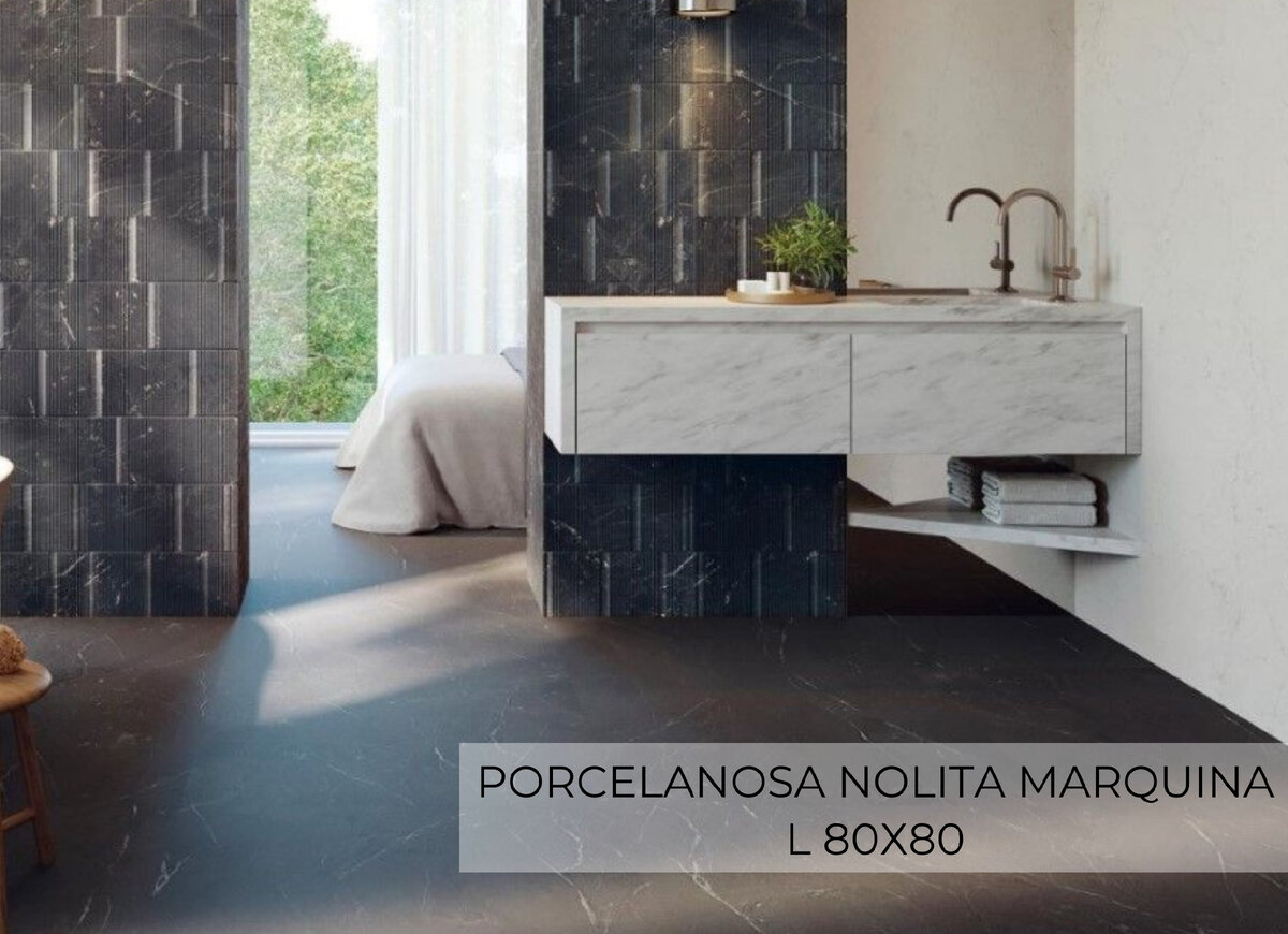 Пример крупноформатного керамогранита в напольном покрытии