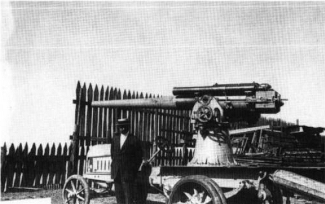 Autocannone da 102/35 su SPA 9000C.Прототип.