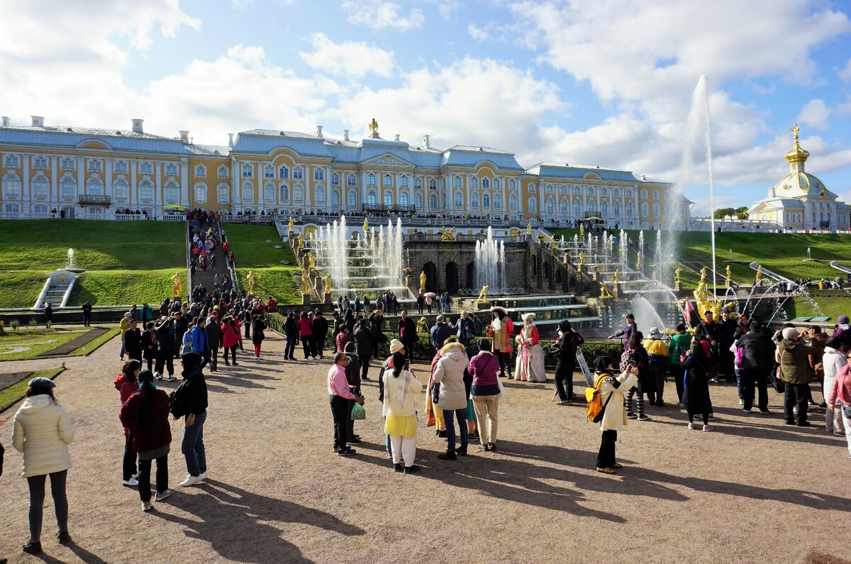 сентябрь 2019 г. Петергоф, Большой каскад