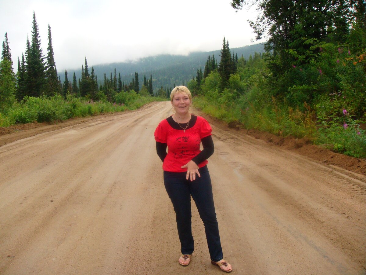 Дорога в посёлок Ортон.