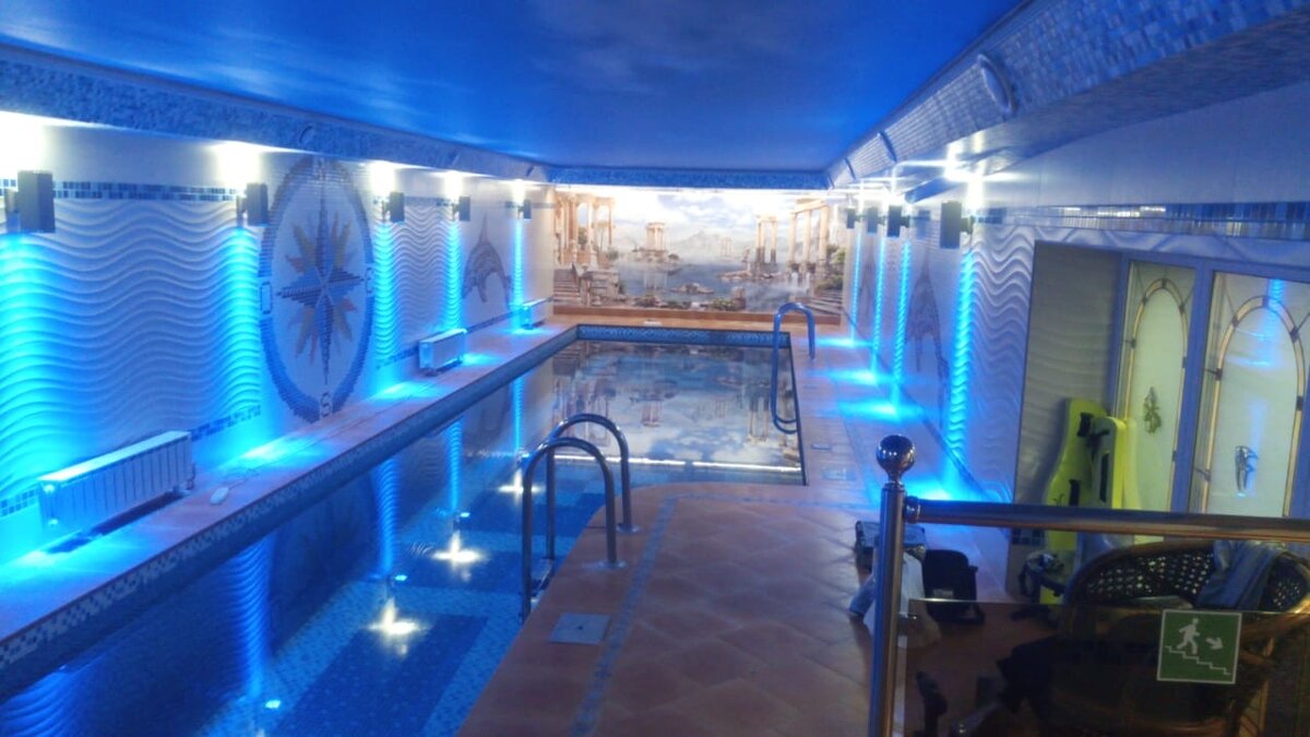 Архитектурная подсветка бассейна. Светильник 3L-HH-709-2*6W DW/Blue При копировании фото, оставлять ссылку на профиль обязательно