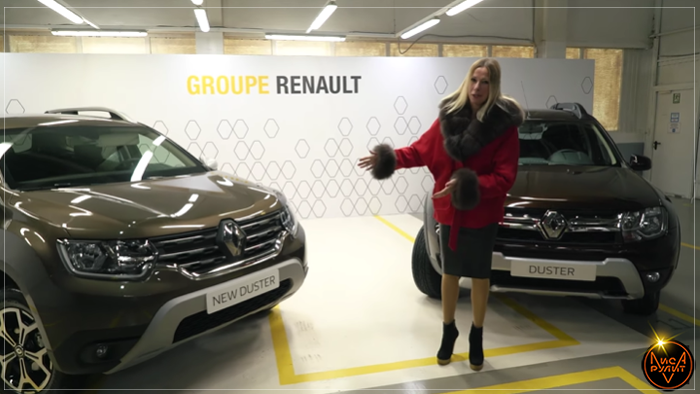 Старая и новая модель кроссовера Renault Duster спереди