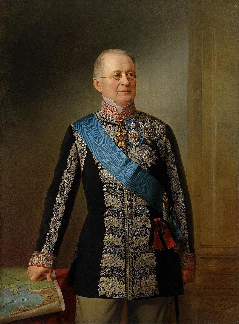 Е. И. Ботман «Портрет князя Горчакова» 1874 год.