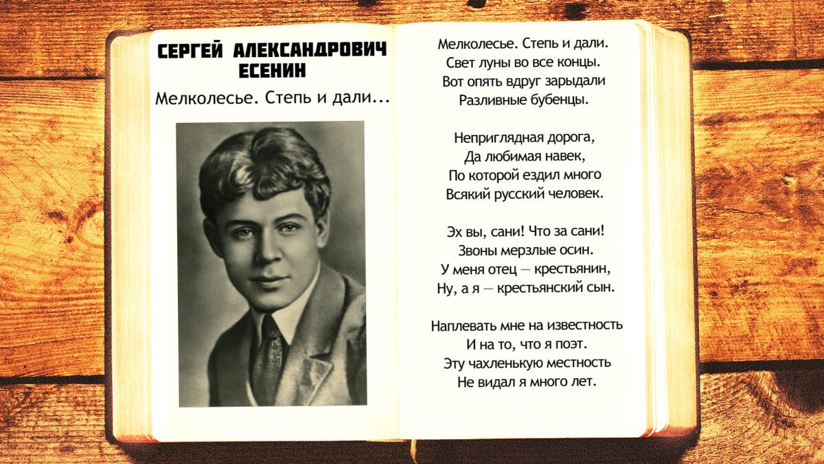 С.А. Есенин - Мелколесье cтепь и дали | Стихи слушать