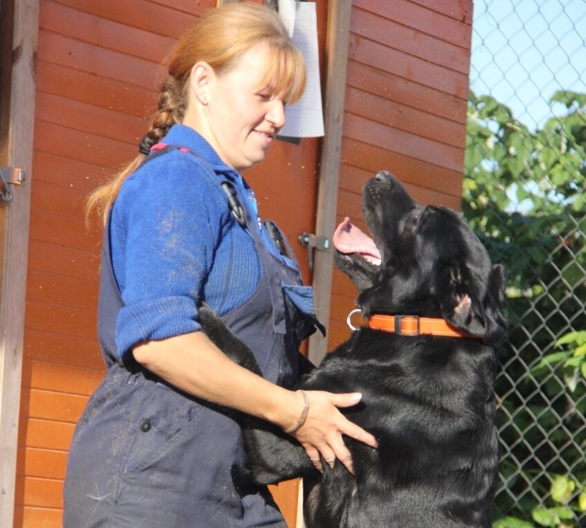 Кинолог Наталья и гость нашей гостиницы