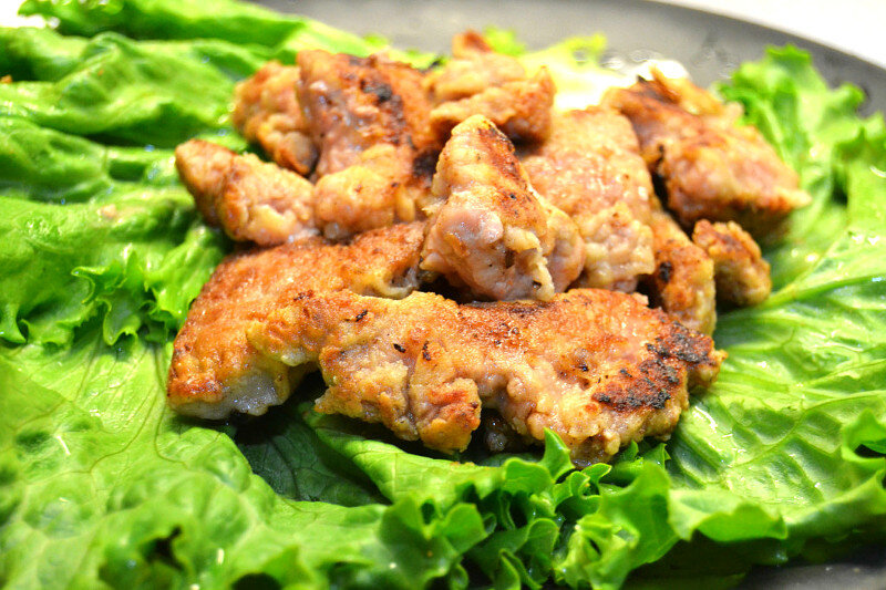 Куриная печень в сухарях. 