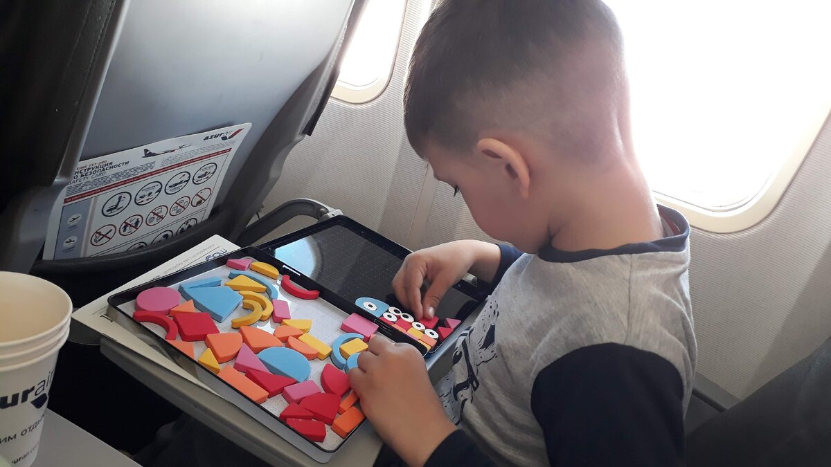 В самолете гаджеты - это норм. Но и другие игры тоже берём.