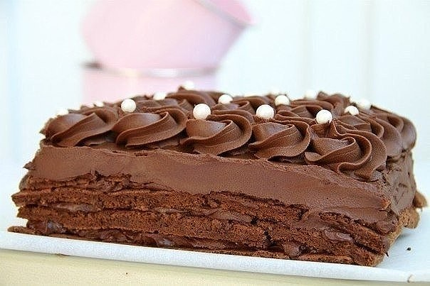 Домашний медовый торт Спартак шоколадный рецепт с фото пошагово