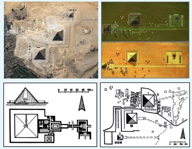 Пирамиды гизы схема
