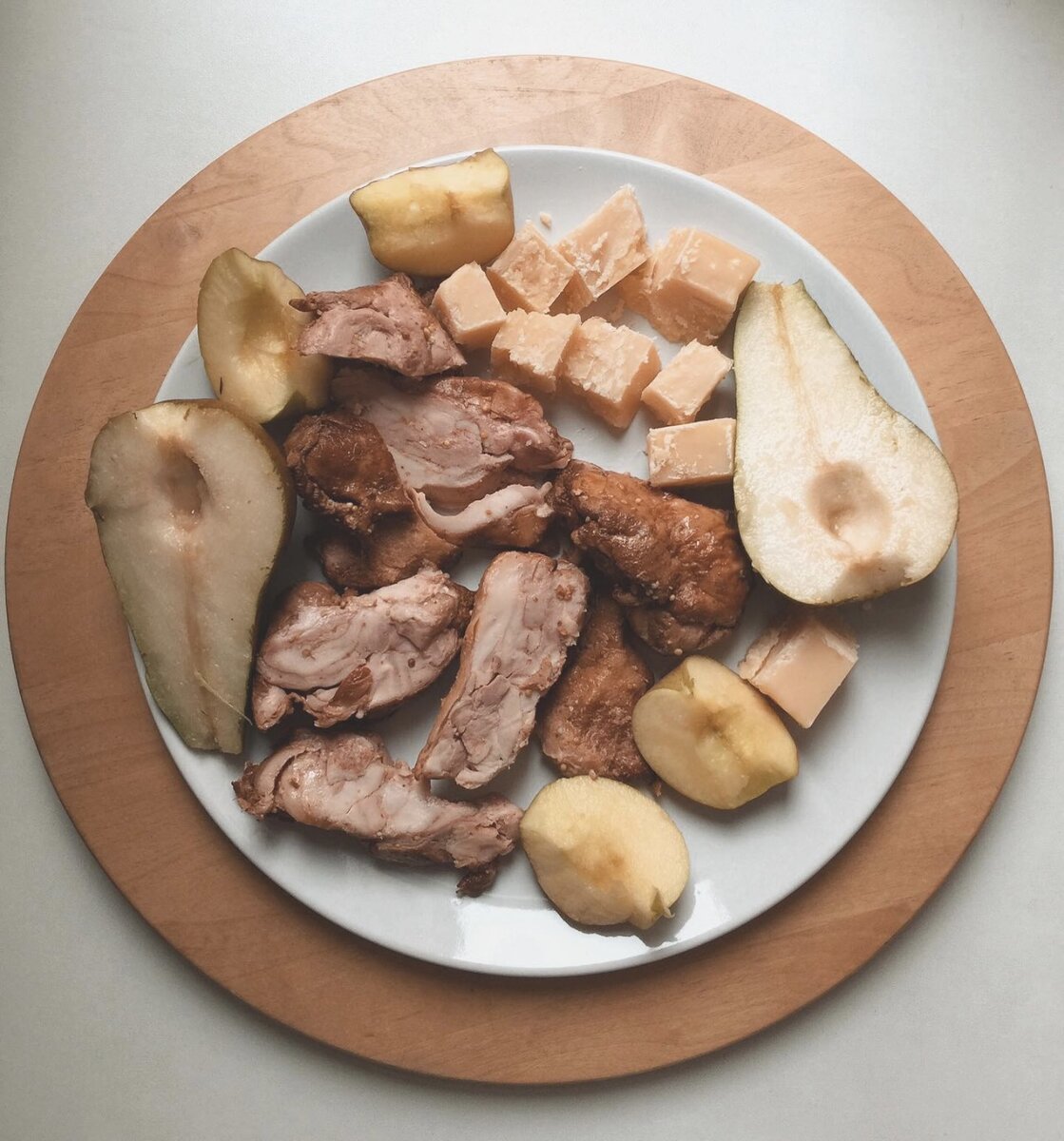 Такая тарелка на завтрак меня вполне устроила😋