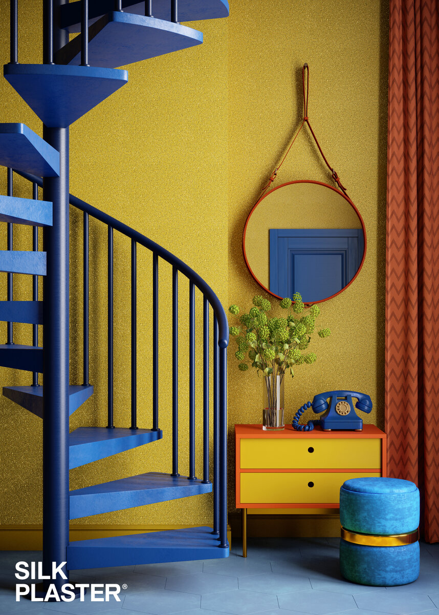 Стильные интерьеры с жидкими обоями SILK PLASTER