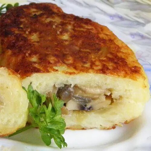 Постные картофельные зразы с грибами вкусно и просто, рецепты с фото