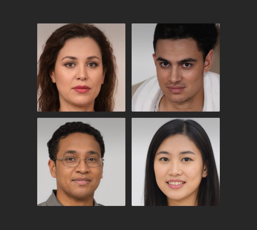 Несуществующие люди, созданные нейросетью