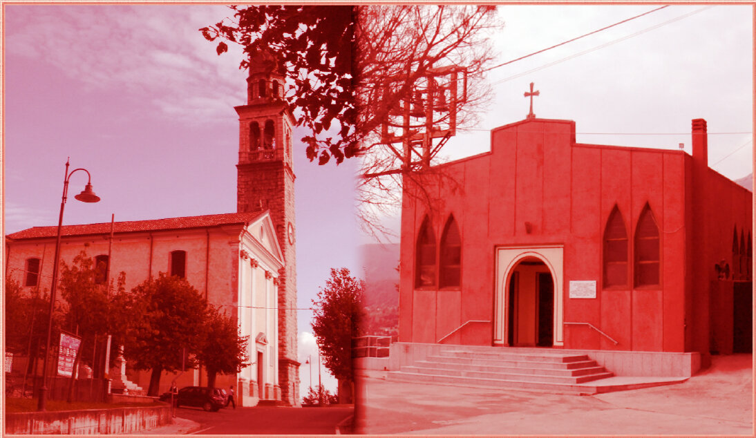 Католический храм Святого Панкраса и Православная церковь в Монтанере.