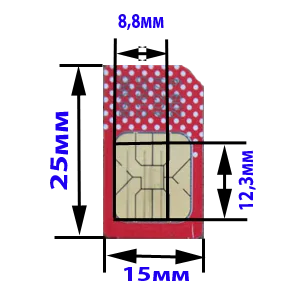 Адаптер переходник для сим карты 3 в 1 (nano, micro, sim)