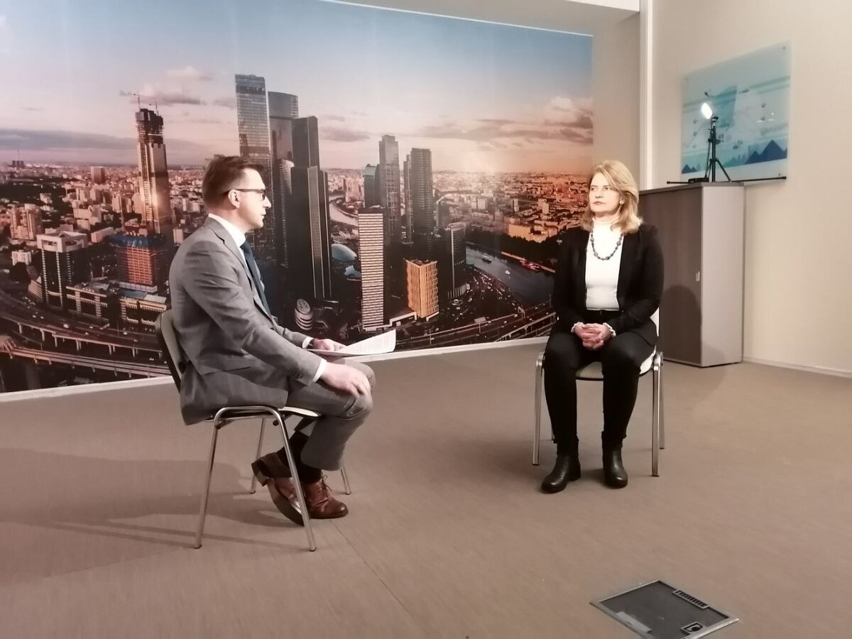 Наталья Касперская на интервью для программы «Русское измерение»