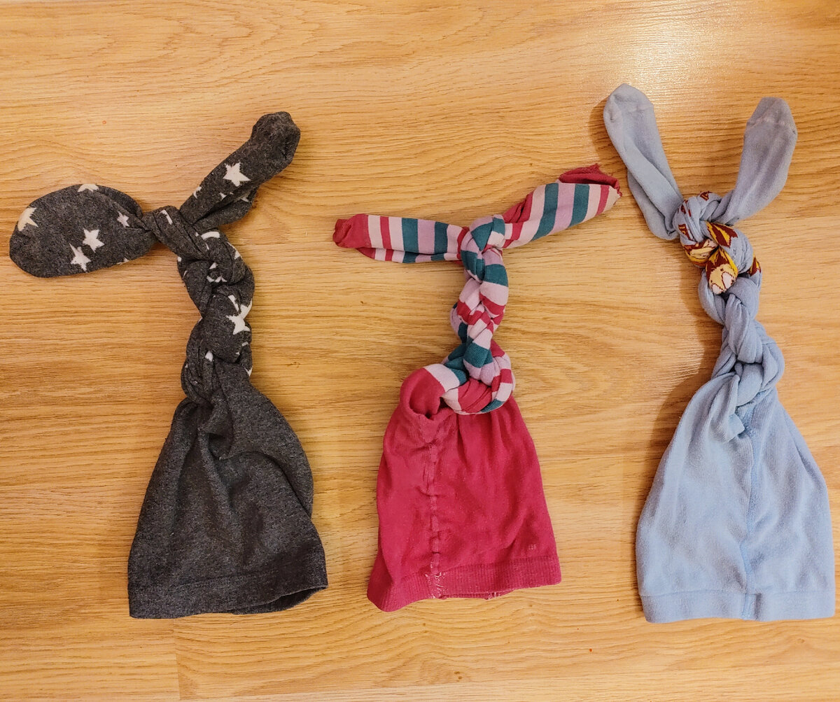 "Ушки" для зайчиков. Фото автора.