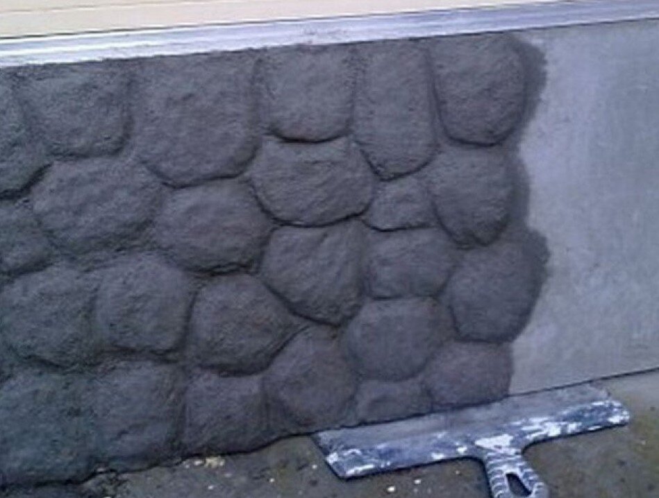 Картинки Яндекс. Штукатурка под камень.