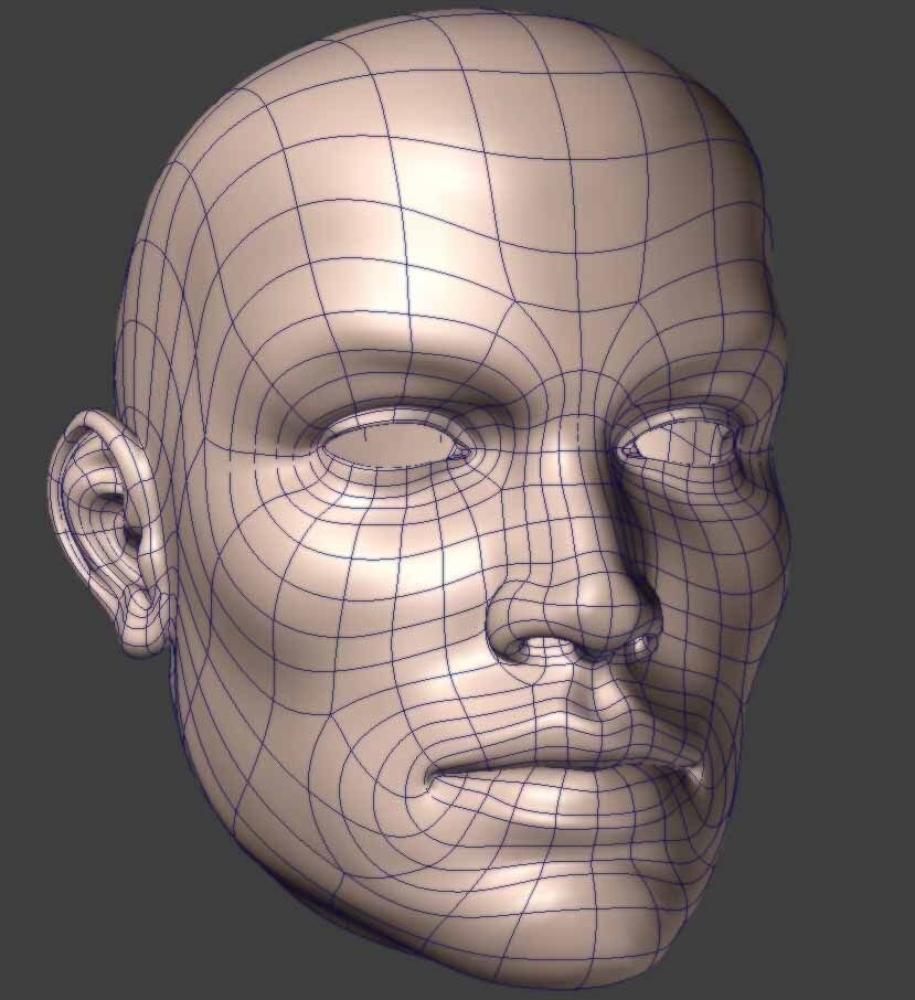 Полигональная сетка при 3D моделировании