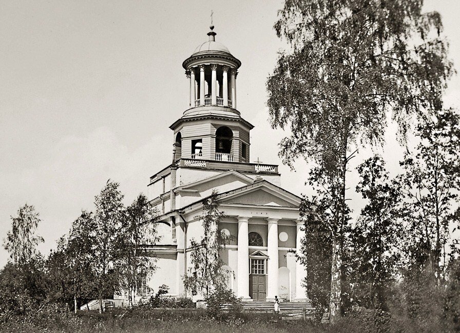 Церковь святой Екатерины в Мурино. Между 1900-1915 годами. Фото из открытых источников.