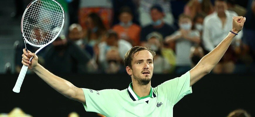 Российский теннисист Даниил Медведев © Clive Brunskill / Getty Images