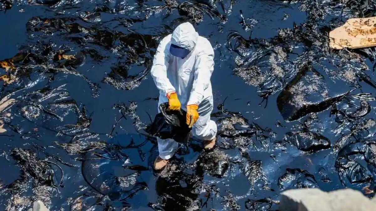 Последствия розлива нефти в водный объект