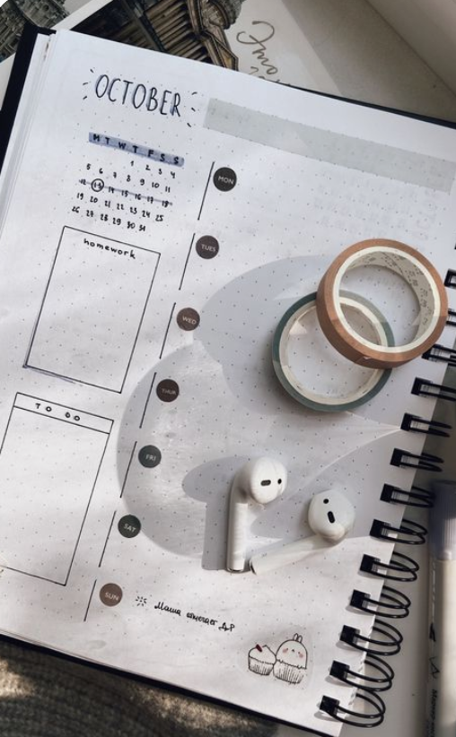 Так я иногда оформляю ежедневник