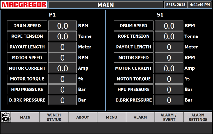 Один из мониторов у винч-операторов.