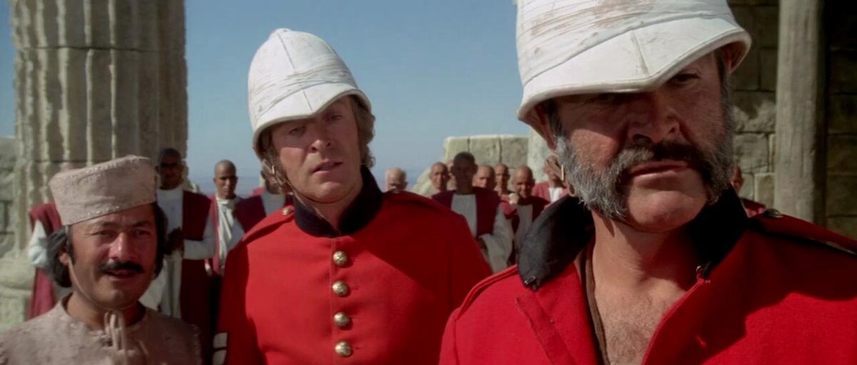 Кадр из фильма "Человек, который должен был королем" (1975)