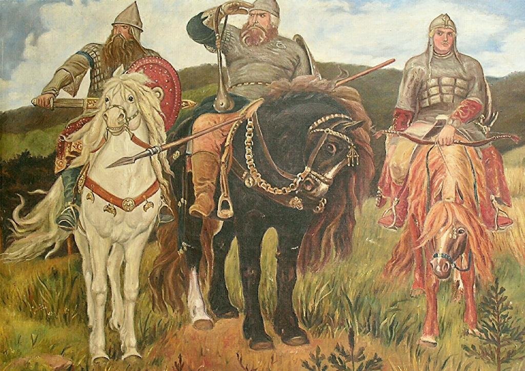 Фрагмент картины Васнецова "Богатыри" 