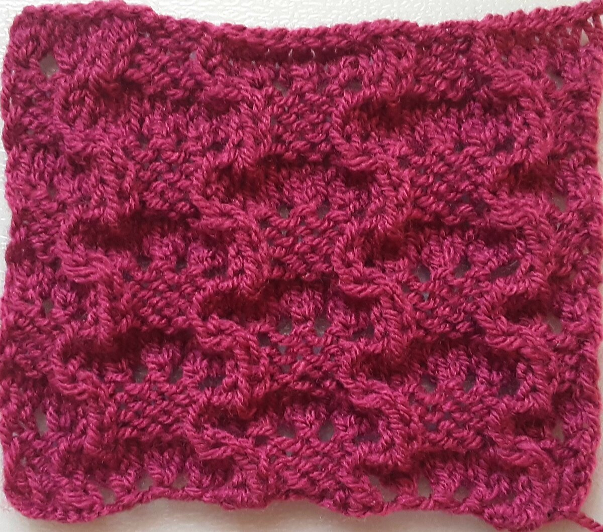 Лицевая сторона узора.