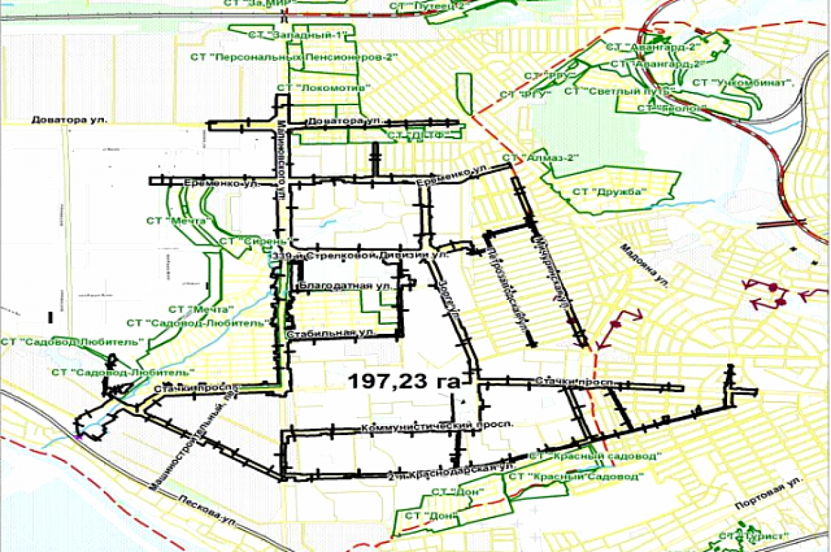    В Ростове под реконструкцию ливнёвки на Западном распланируют 197 га земли