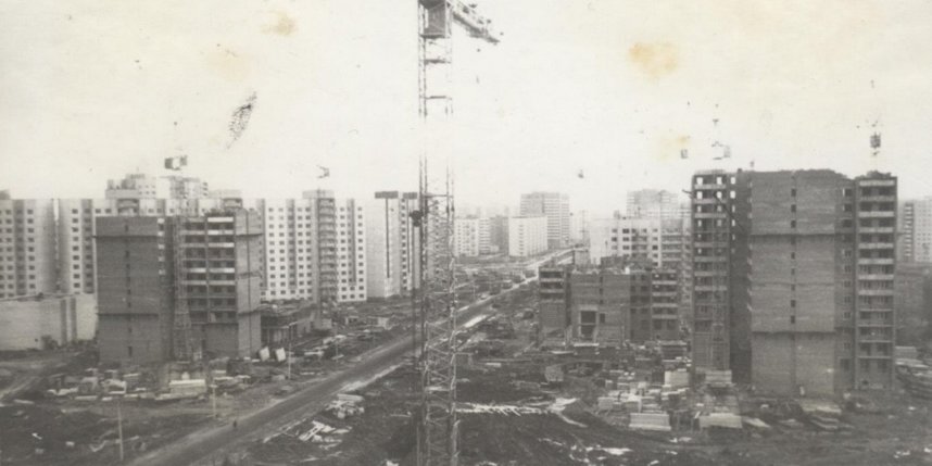    Вид на проспект Ударников 1978 год. Фото: библиотека "Ржевская".