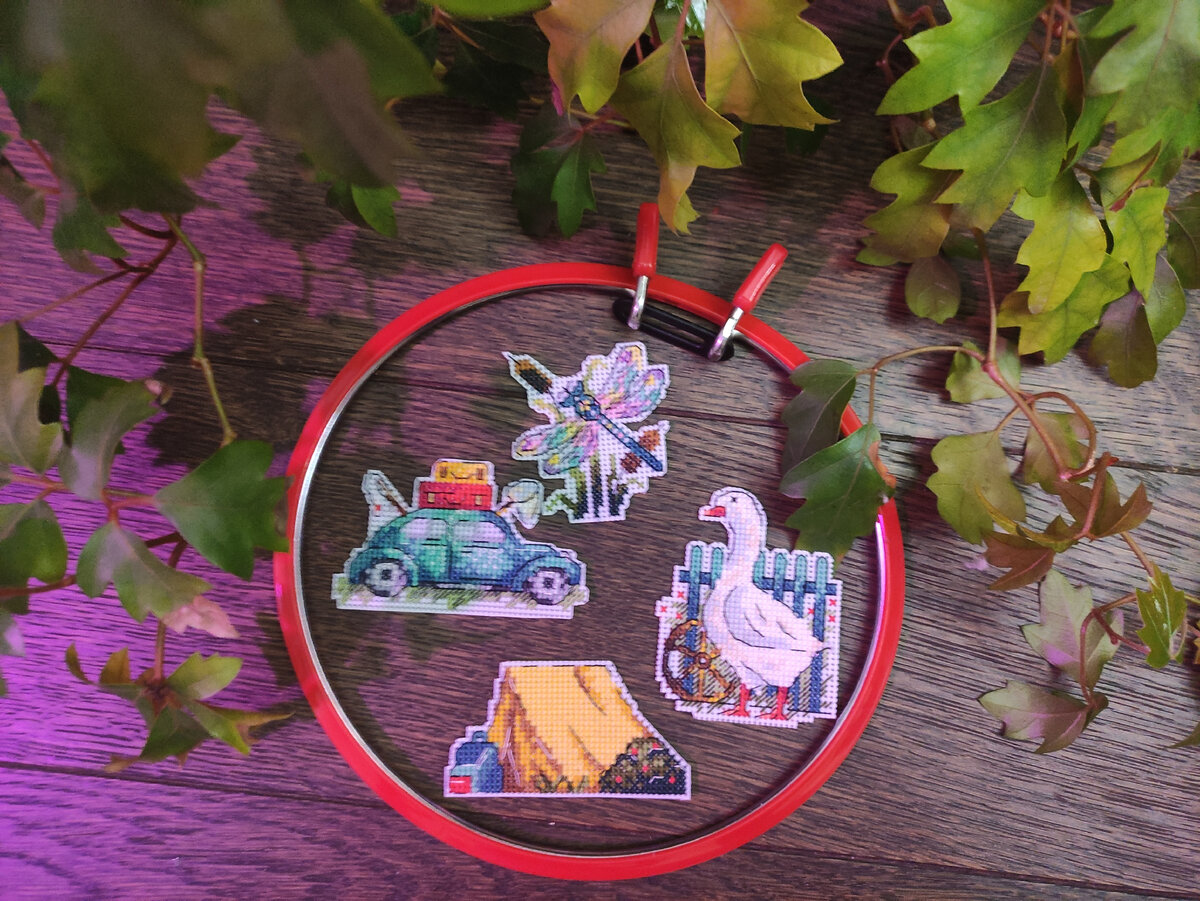 вышиваем летом - лето в пяльцах