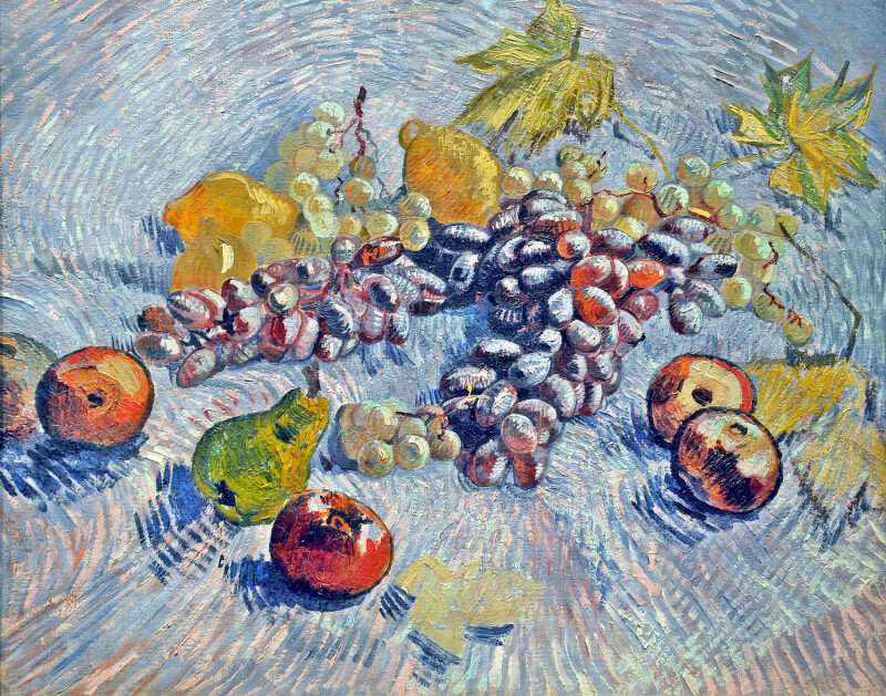  Виноград, лимоны, груши, яблоки