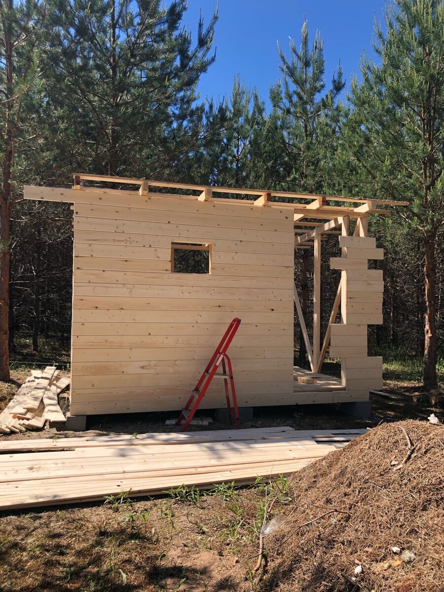 Как построить бытовку (хозблок) 2*4м своими руками | Garden Kirov | Дзен