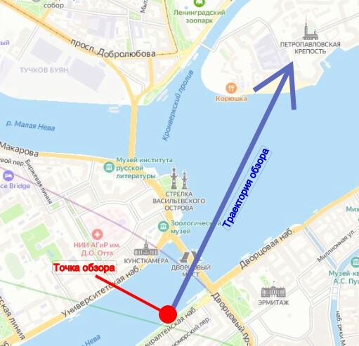 Лучшая обзорная точка на развод Дворцового моста