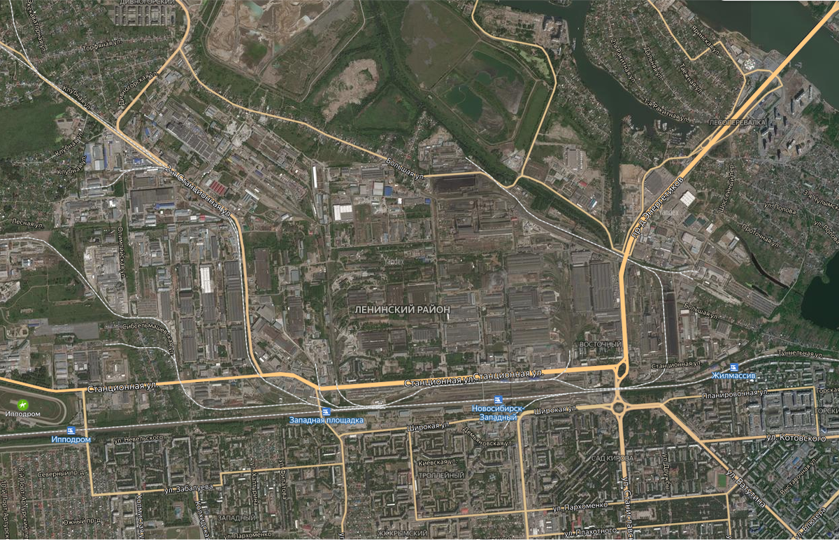 Космоснимок Сибсельмаша.